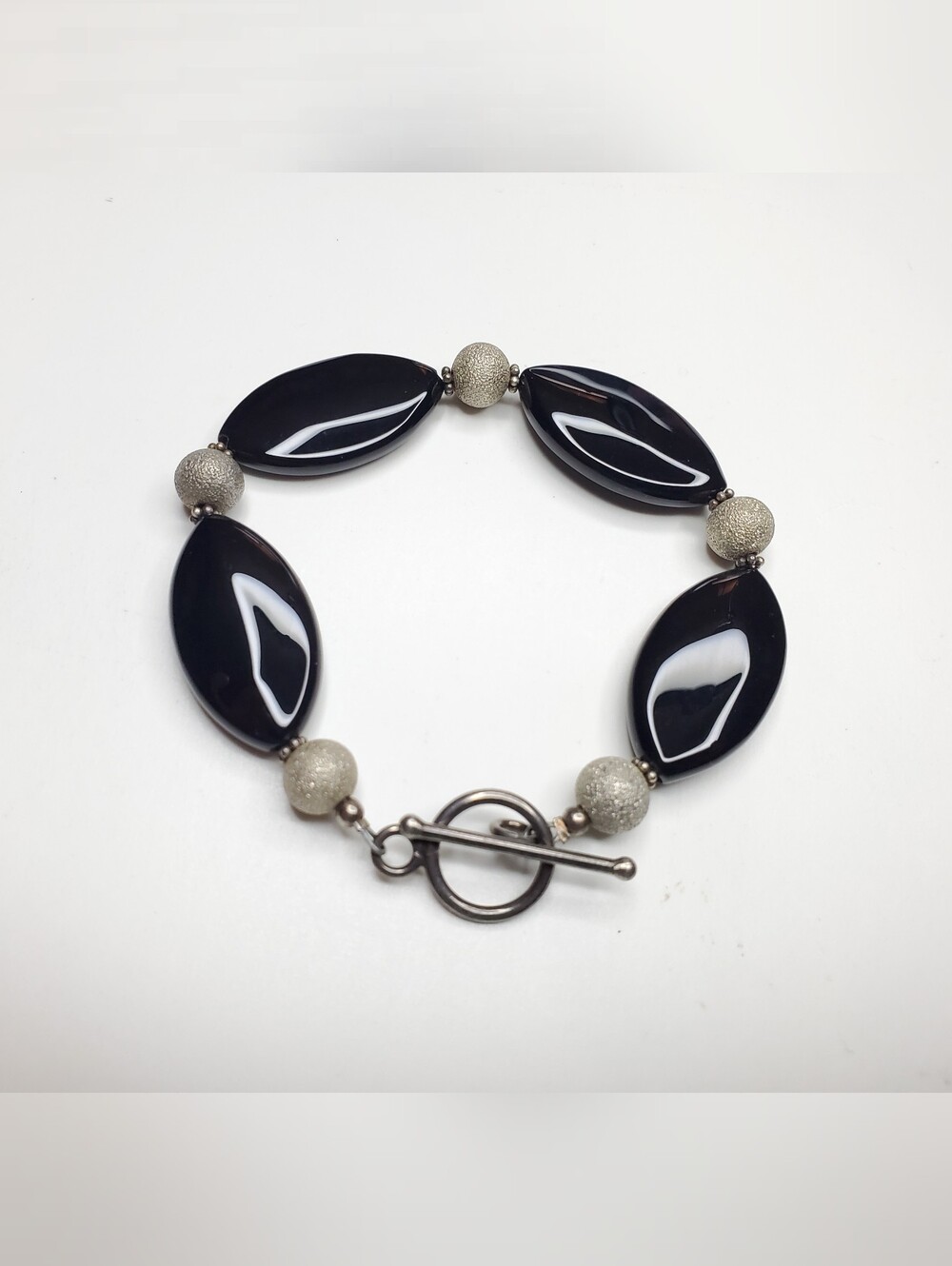 Vtg. RARE Black Onyx Bracelet